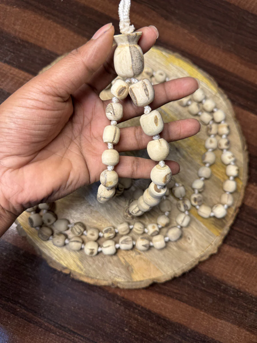108+1 Original Tulsi Japmala-Sarpakar Beads - Image 2