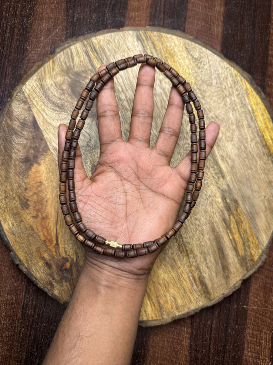 2 Round Brown Original Tulsi Mala