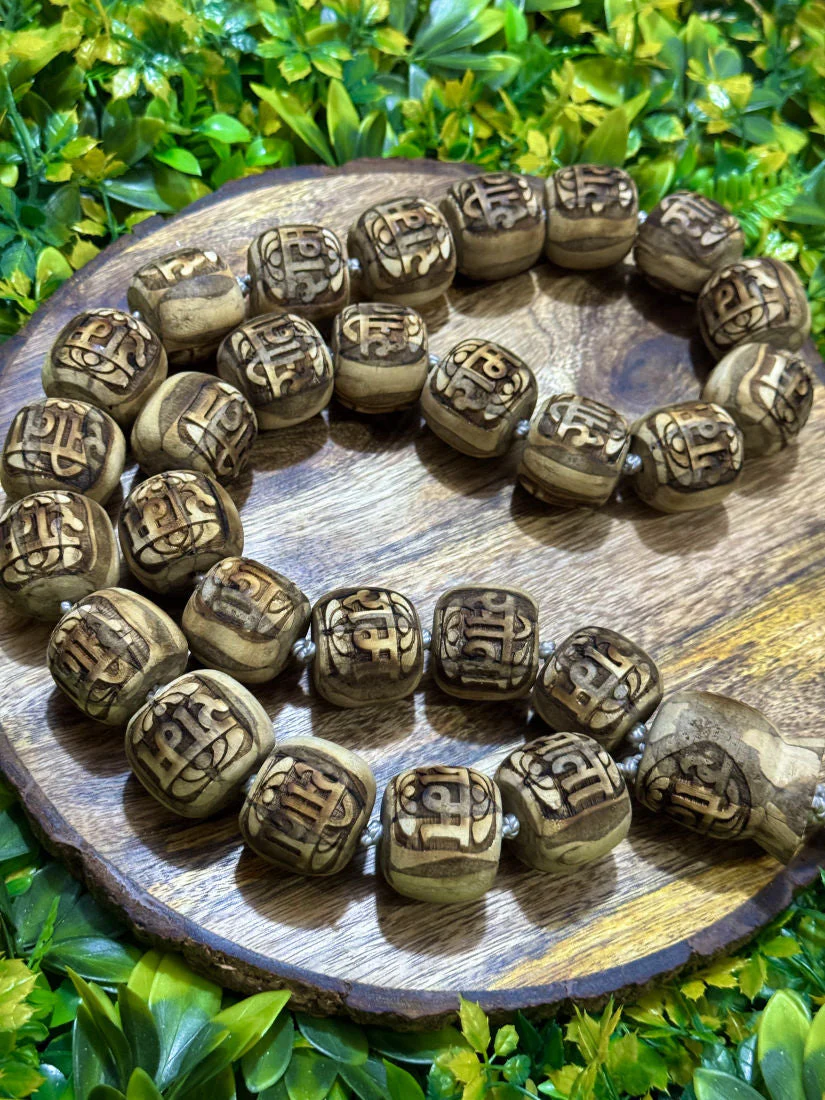 27+1 Sita- Ram Name Original Big Size Tulsi Mala - Image 2