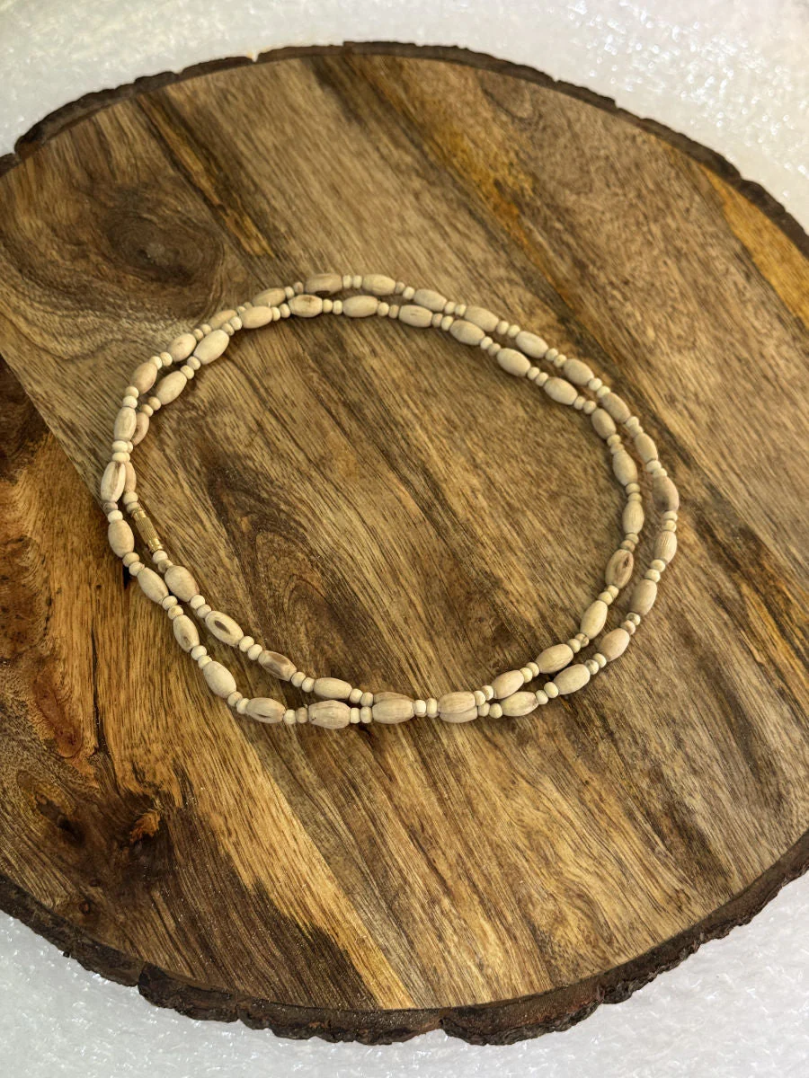 2 Round Original Tulsi Mala(Mridang+Round Beads)