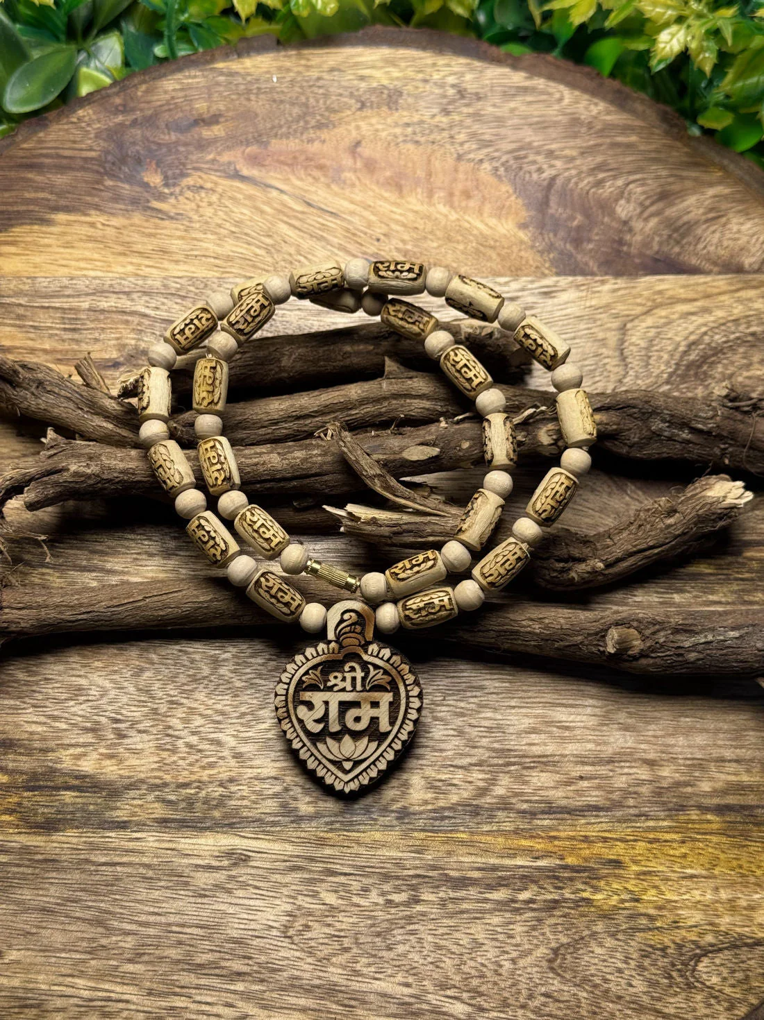 Shri Ram Locket & Ram Name Beads Original Tulsi Mala