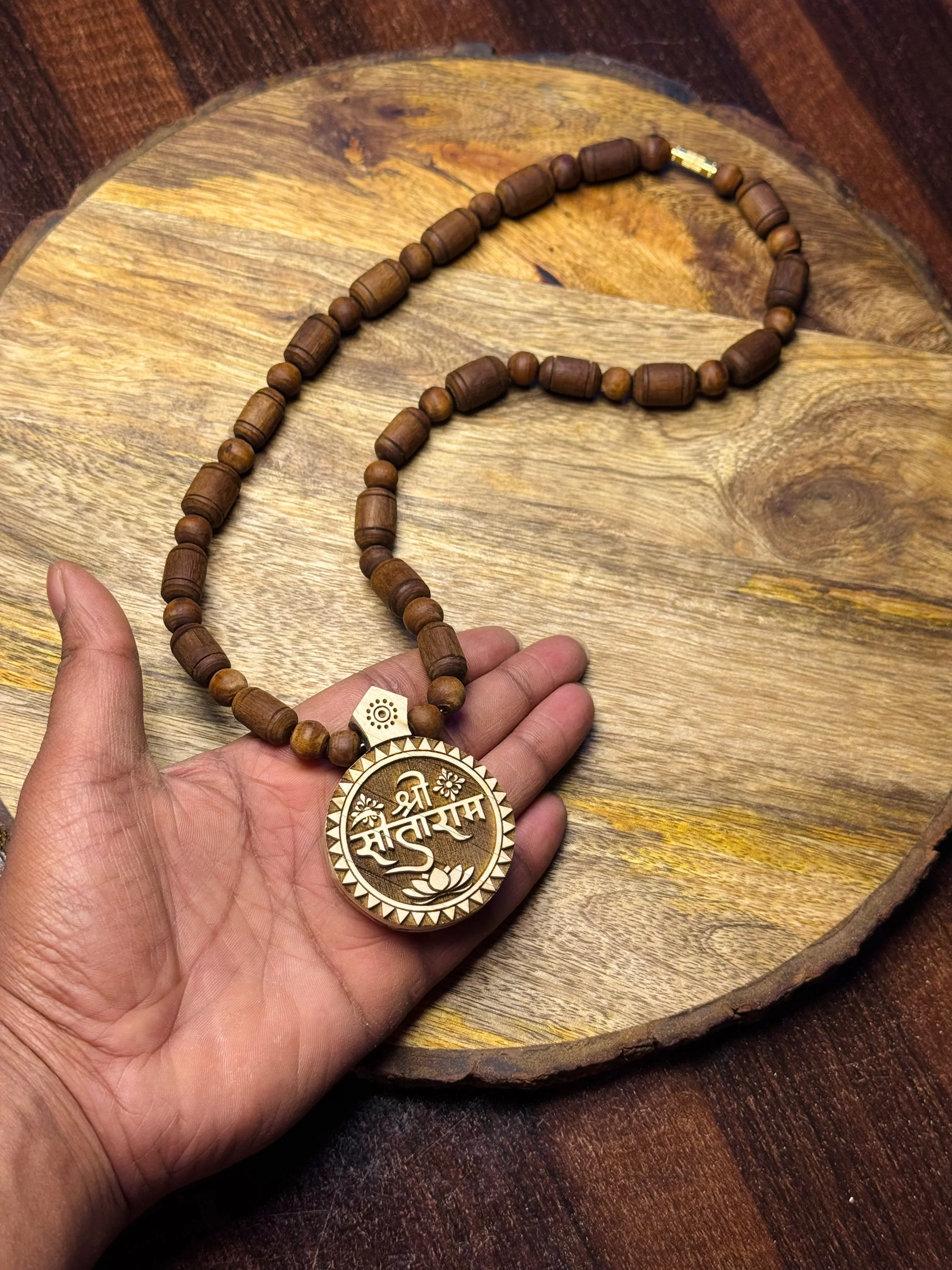 Shri Sitaram Brown Original Tulsi Mala